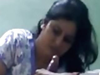 Spouse Massaging Indian Wifey